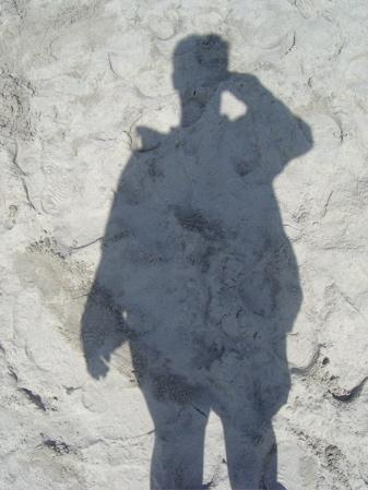 My Silohette on the Beach in Oceanside