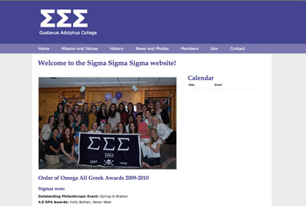 Sigma Sigma Sigma at Gustavus Sigma Sigma Sigma at Gustavus