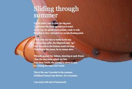 Sliding through summer Sliding through summer