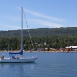 Harbor on Lake Superior in Grand Marais Harbor on Lake Superior in Grand Marais