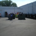 There are six dumpsters for greese and two for other things. Can anyone say "deep fried"? There are six dumpsters for greese and two for other things. Can anyone say "deep fried"?