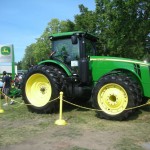 The tractors and trucks are so shiny before they hit the fields. The tractors and trucks are so shiny before they hit the fields.