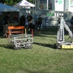 The first day of the fair featured a high school robotics exhibit. The first day of the fair featured a high school robotics exhibit.